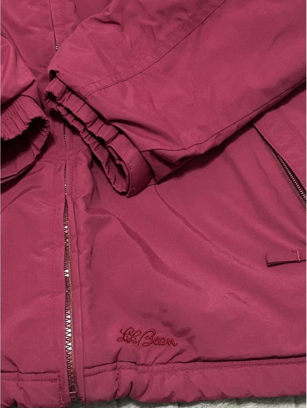 L.L.Bean Women's Pink and Burgundy Jacket